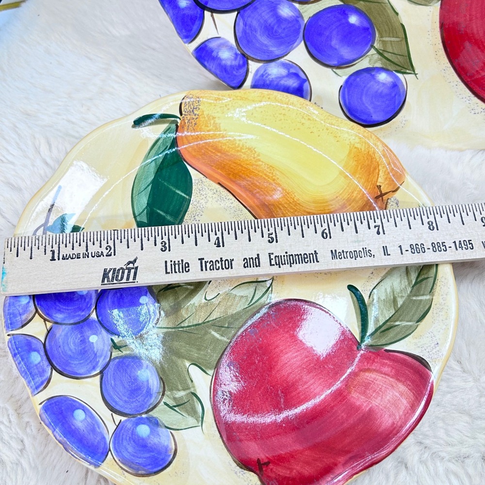 Home Trends Orchard Fruit Dinnerware Salad Plates‎ ( only)Kitchen Decor